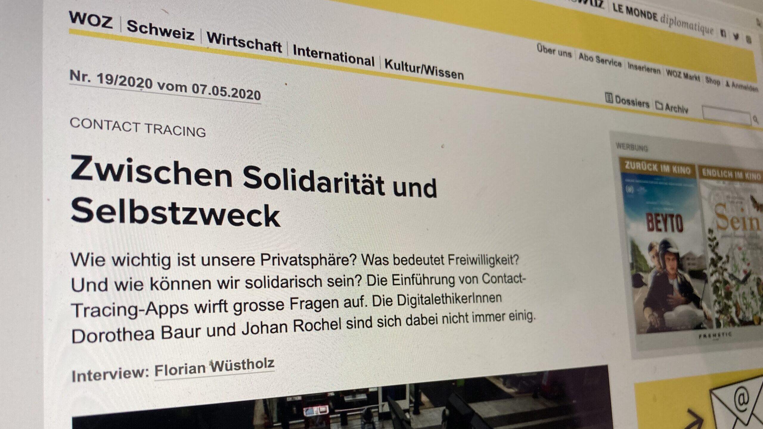 Die Rolle von Technologie, Privatsphäre und Solidarität in der Pandemie